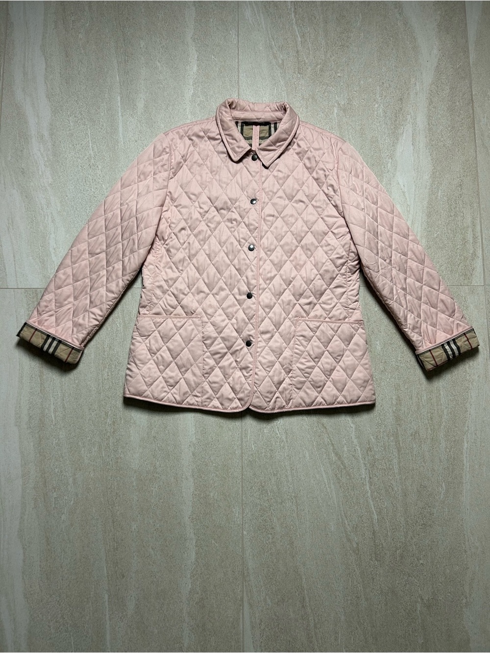 BURBERRY LONDON QUILTED NOVA CHECK JACKET SIZE LARGE